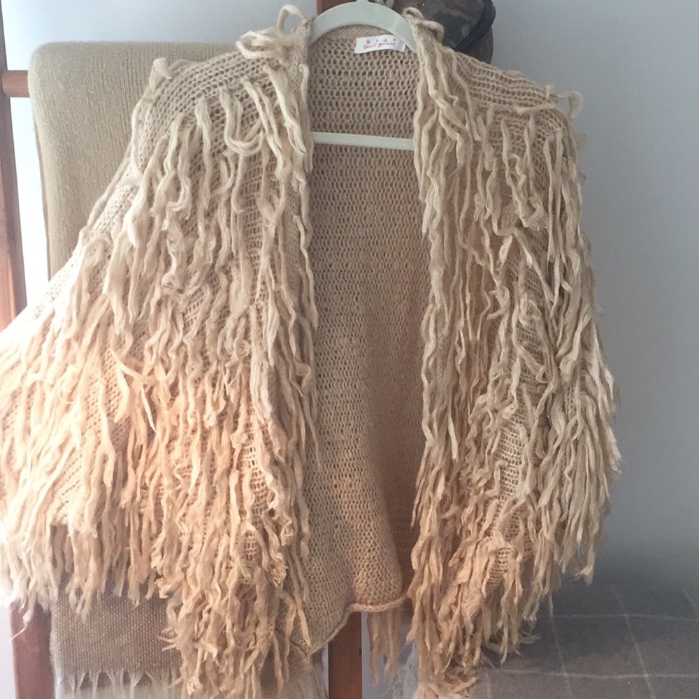 NWOT Sweet Generis Fringe Sweater